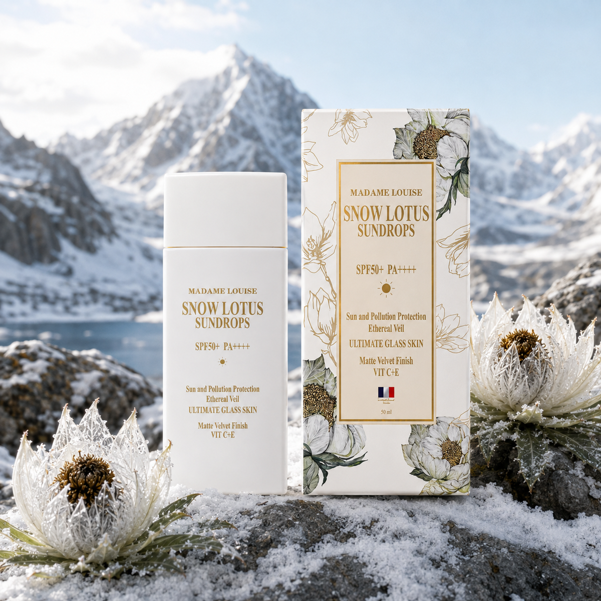 Madame Louise Snow Lotus Set 3 ชิ้น 2980 | Serum The Cream กันแดด