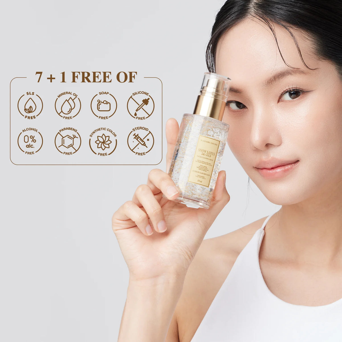 MADAME LOUISE SNOW LOTUS 24K GOLD FACIAL CLEANSING SERUM  1 ขวด