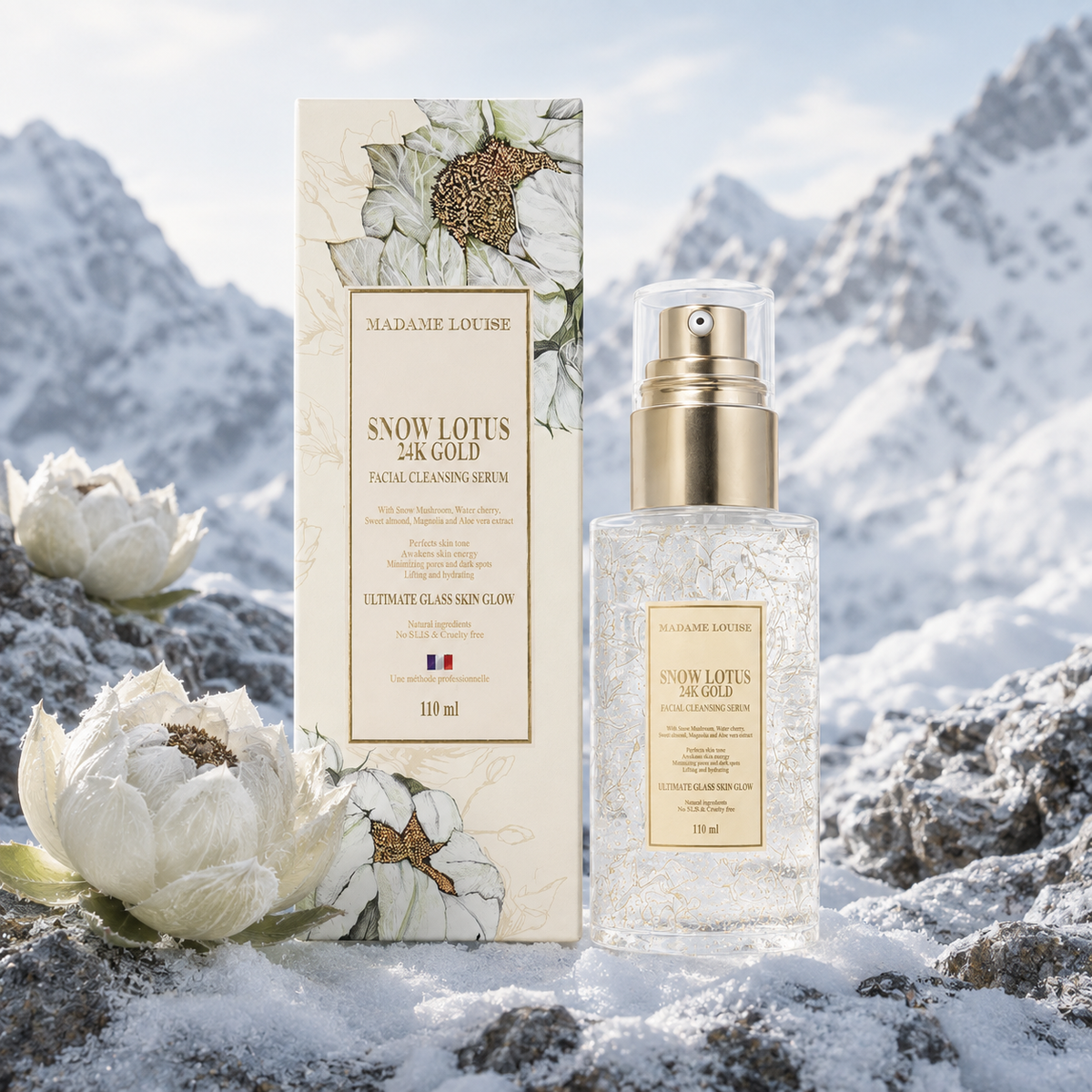 Madame Louise Snow Lotus Set 3 ชิ้น 2980 | Serum The Cream กันแดด