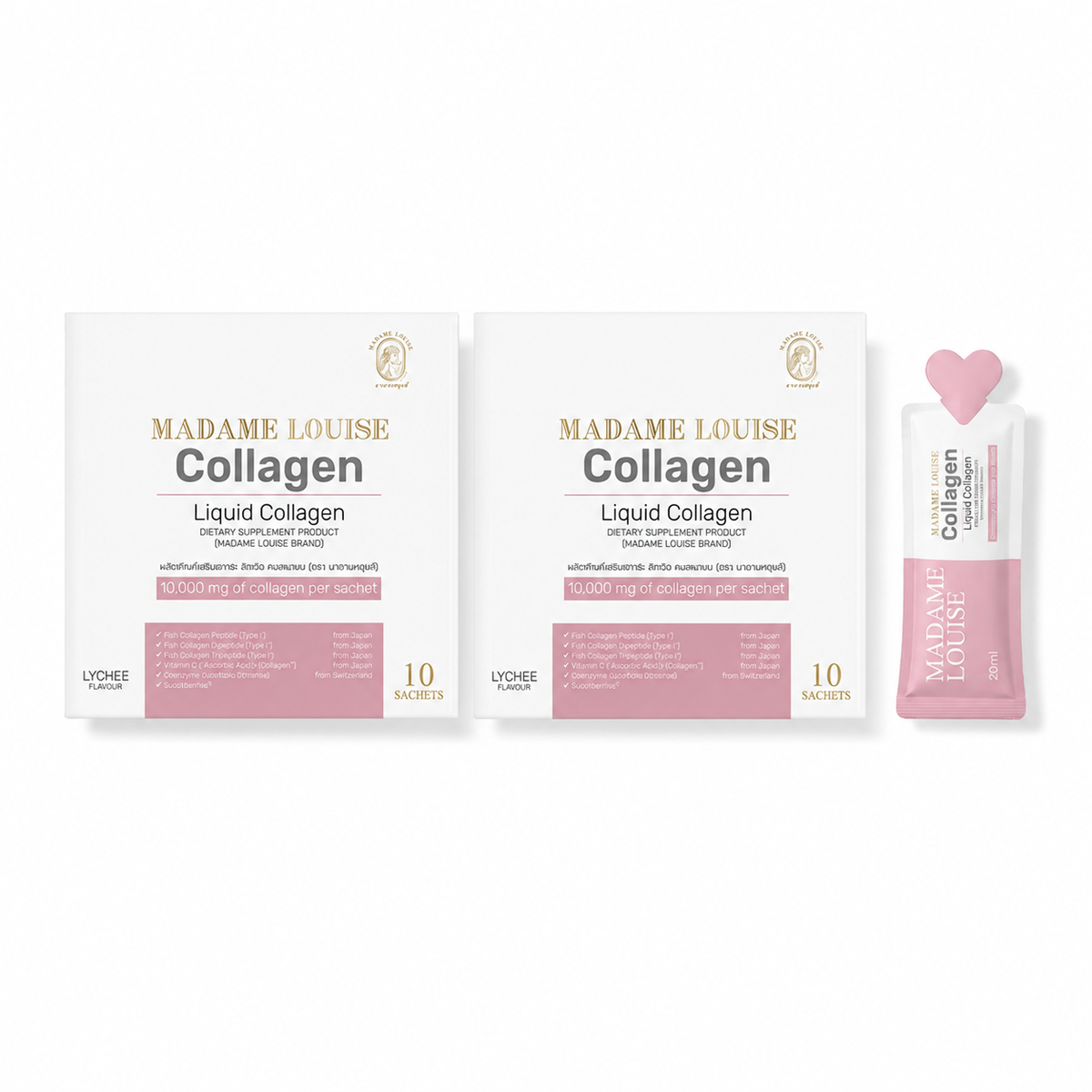 Madame Louise Liquid Collagen 10000 mg | คอลลาเจนญี่ปุ่น Nippi 1 กล่อง