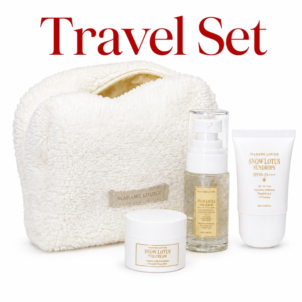 Snow Lotus Travel Set  Limited | เซ็ตสกินแคร์พกพา และทดลอง Madame Louise  1 เซท