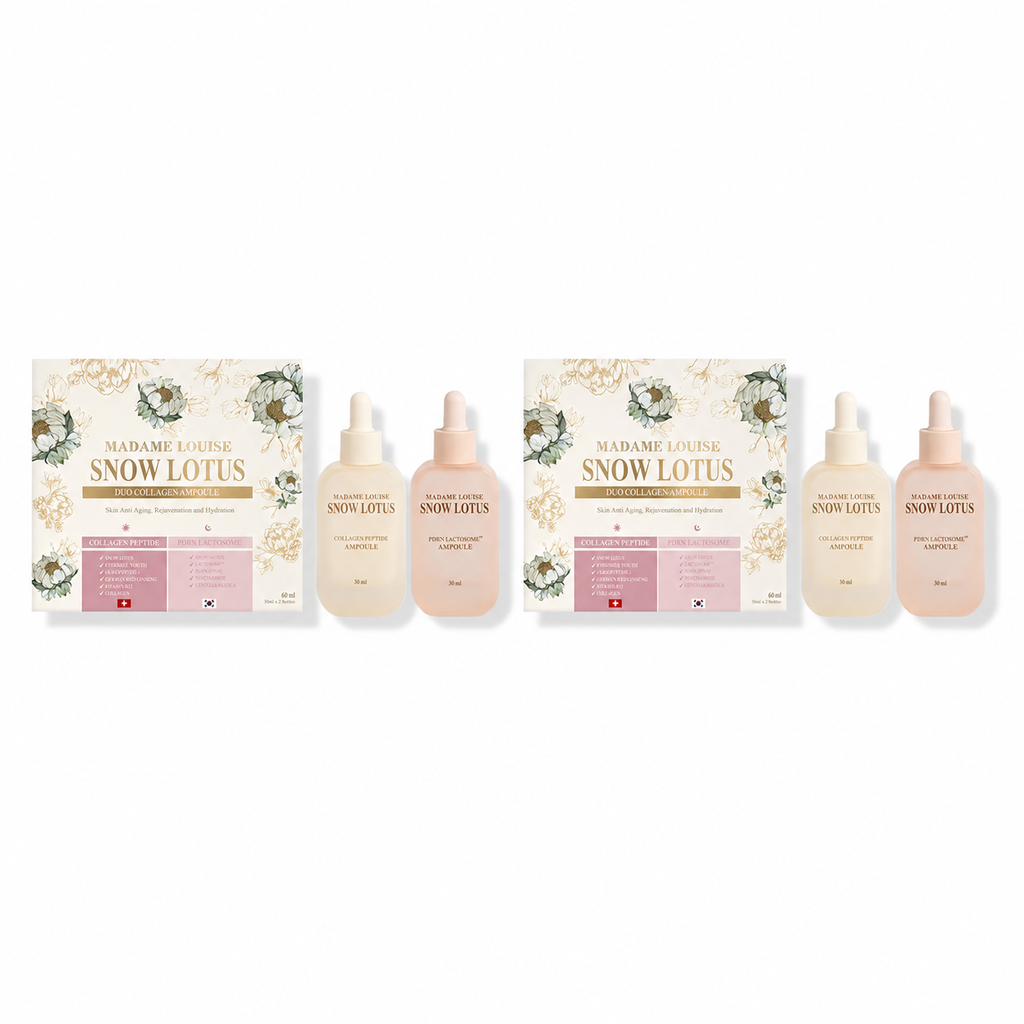 Snow Lotus Duo Collagen Ampoule | แอมพูล Day & Night Madame Louise 2 กล่อง