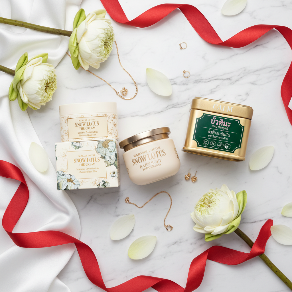 Snow Lotus Flat Lay